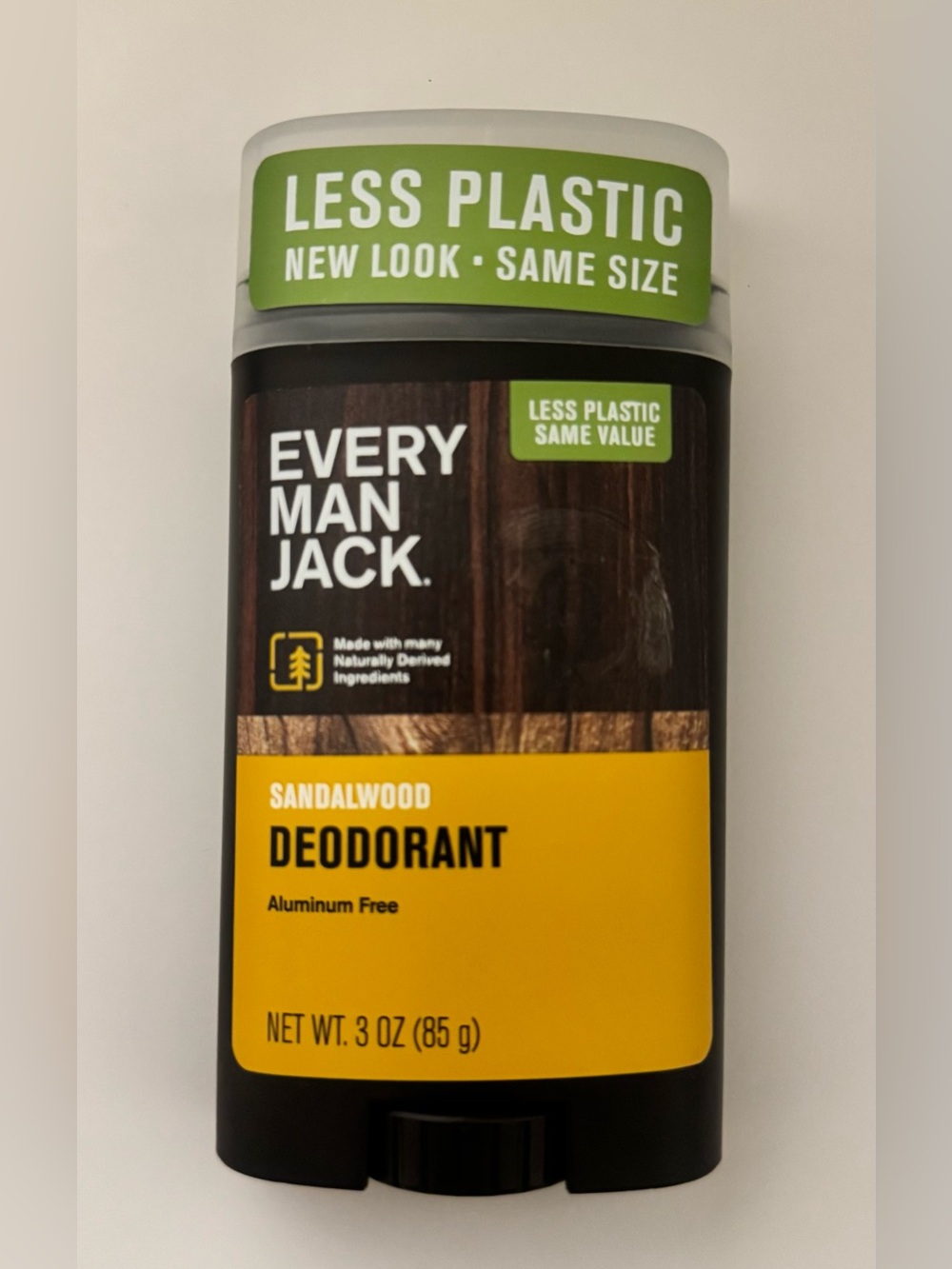 Every Man Jack Sandalwood Deodorant Stick - Yellow